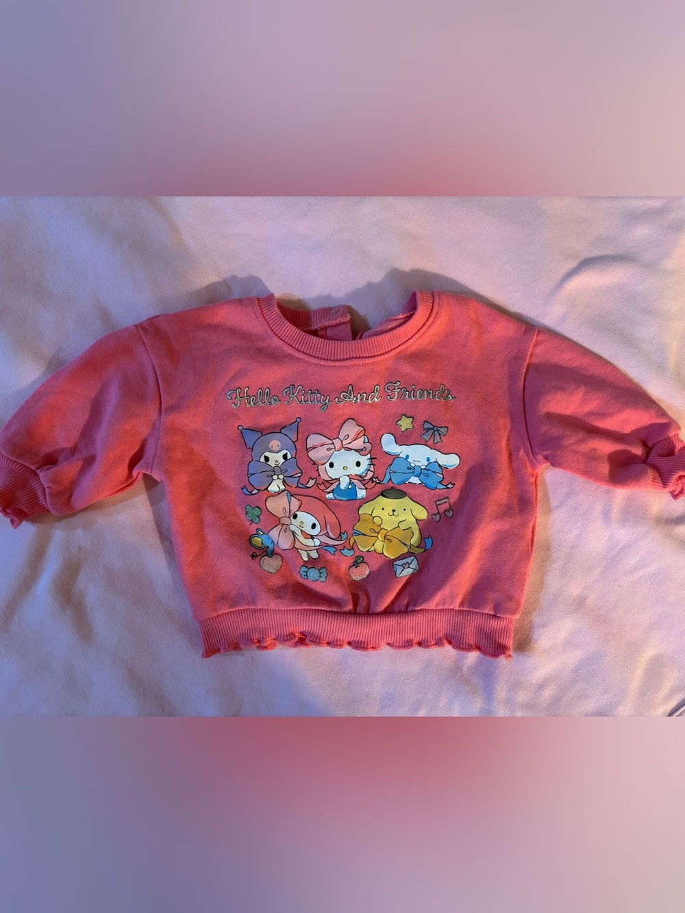 Sanrio Pink Hello Kitty & Friends Crop Sweatshirt